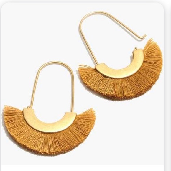 NWT Madewell Arc Wire Fringe Earrings - Picture 1 of 5